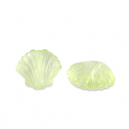 Acryl Perlen Muschel Transparent light green