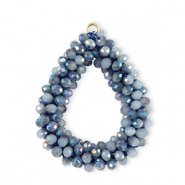 Top Facett Anh&auml;nger Tropfen Seaport blue