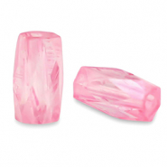 Top Facett Perlen Tube Peonia pink