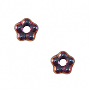 B&ouml;hmische Perlen Blume 5mm Dark iridescent