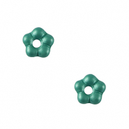 B&ouml;hmische Perlen Blume 5mm Aqua green