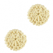 Rattan Anh&auml;nger 25mm Natural white