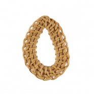 Rattan Anh&auml;nger Tropfen Natural beige