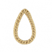 Rattan Anh&auml;nger Tropfen Natural beige