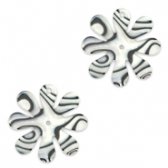 Statement-Anh&auml;nger Blume 25mm Anthracite grey