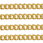 Stainless Steel - Rostfrei Stahl Schmuckzubeh&ouml;r Gliederkette Gourmet Gold