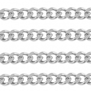 Stainless Steel - Rostfrei Stahl Schmuckzubeh&ouml;r Gliederkette Gourmet Silver