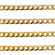 Stainless Steel - Rostfrei Stahl Schmuckzubeh&ouml;r Gliederkette Gourmet Gold