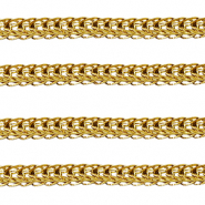 Stainless Steel - Rostfrei Stahl Schmuckzubeh&ouml;r Gliederkette Gold