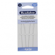 Beadalon flexibel F&auml;delnadel 6.3cm (Extra Fine) Silver