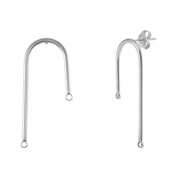 Ohrringe aus Stainless Steel - Rostfreiem Stahl Silver