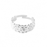 Ringe aus Stainless Steel - Rostfreiem Stahl mit &Ouml;se Silber
