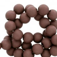 6 mm Acrylperlen Sepia brown