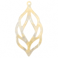 Resin Anh&auml;nger Sand beige transparent