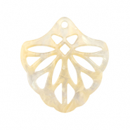 Resin Anh&auml;nger Sand beige transparent