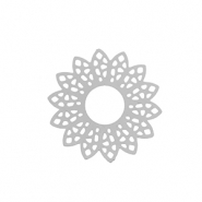 Stainless Steel - Rostfrei Stahl Anh&auml;nger Bohemian Blume Silver