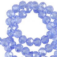 Top Glas Facett Perlen 3x2mm rondellen Dodger blue