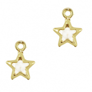 Anh&auml;nger Kristallglas Stern Light lilac-gold