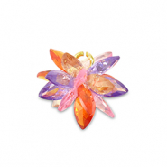 Zirkonia-Anh&auml;nger Blume Multicolor