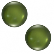 7 mm classic Cabochon Polaris Elements Lucido Moss green