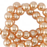 Glaswachsperlen 8mm Peach pink