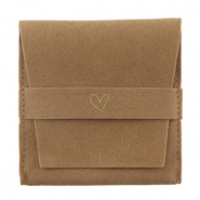 Schmuckbeutel Heart Sierra brown-gold