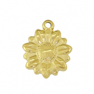 Stainless Steel - Rostfrei Stahl Anh&auml;nger sunnenblume Gold