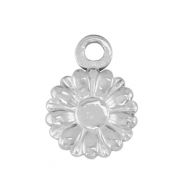 Stainless Steel - Rostfrei Stahl Anh&auml;nger Blume Silver
