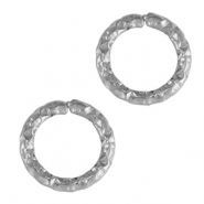 Stainless Steel - Rostfrei Stahl Schmuckzubeh&ouml;r Bindering Silver