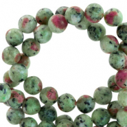Halbedelstein Perlen 6mm Reef green