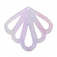 Resin Anh&auml;nger Muschel Purple