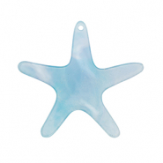 Resin Anh&auml;nger Seestern Blue