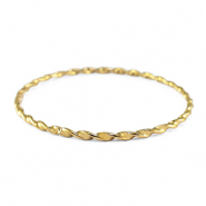 Armb&auml;nder aus Stainless Steel - Rostfreiem Stahl Verdreht Gold