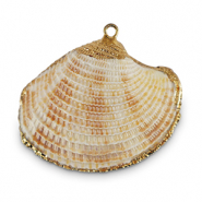 Muschel Anh&auml;nger Specials Jakobsmuschel Off white-gold