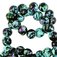 Perlen Keramik 8mm Multicolor