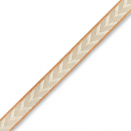 Schmuckband mit Text Pfeil Sandstone brown