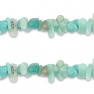 Chip Steine Perlen Amazonit Mint green