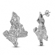 Ohrringe aus Stainless Steel - Rostfreiem Stahl Ohrstecker Silver