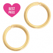 Stainless Steel - Rostfreiem Stahl Schmuckzubeh&ouml;r Bindering 4mm Gold