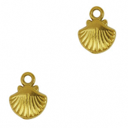 Stainless Steel - Rostfrei Stahl Anh&auml;nger Muschel Gold