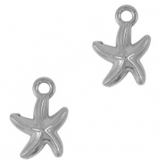 Stainless Steel - Rostfrei Stahl Anh&auml;nger Seestern Silver