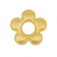 Stainless Steel - Rostfrei Stahl Anh&auml;nger/Zwischenst&uuml;ck Blume Gold