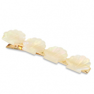 Haarschmuck Haarspang H&uuml;lse White