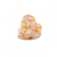 Haarschmuck Haarklemme Herz Pink-gold