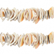 Muschel Perlen Chips Brown-orange