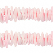 Muschel Perlen Chips Light pink