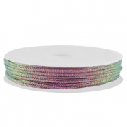 Makramee Band geflochten 0,8mm Purple metallic