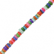 Muschel Perlen Disc Multicolor