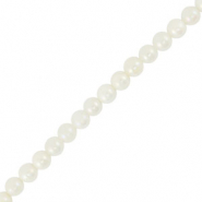 Muschel Perlen Rund White
