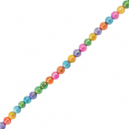 Muschel Perlen Rund Multicolor